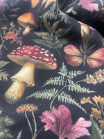 Rustic mushroom botanical fabric alternate view 9