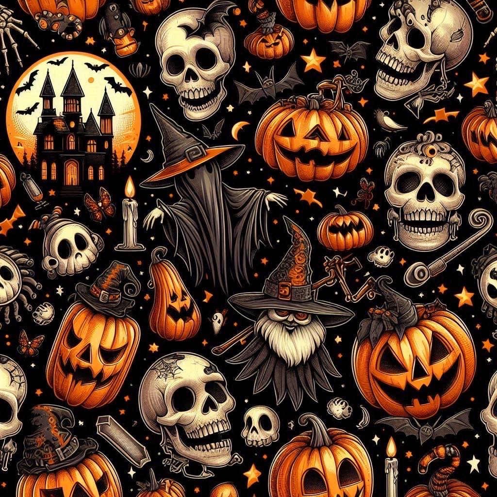 Haunted halloween spooky fabric close-up texture detail