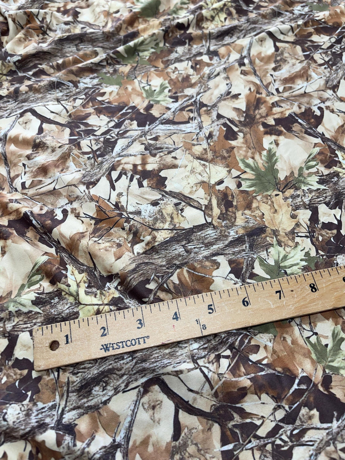 Tree bark camouflage fabric