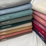 Brushed jacquard rib knit fabric