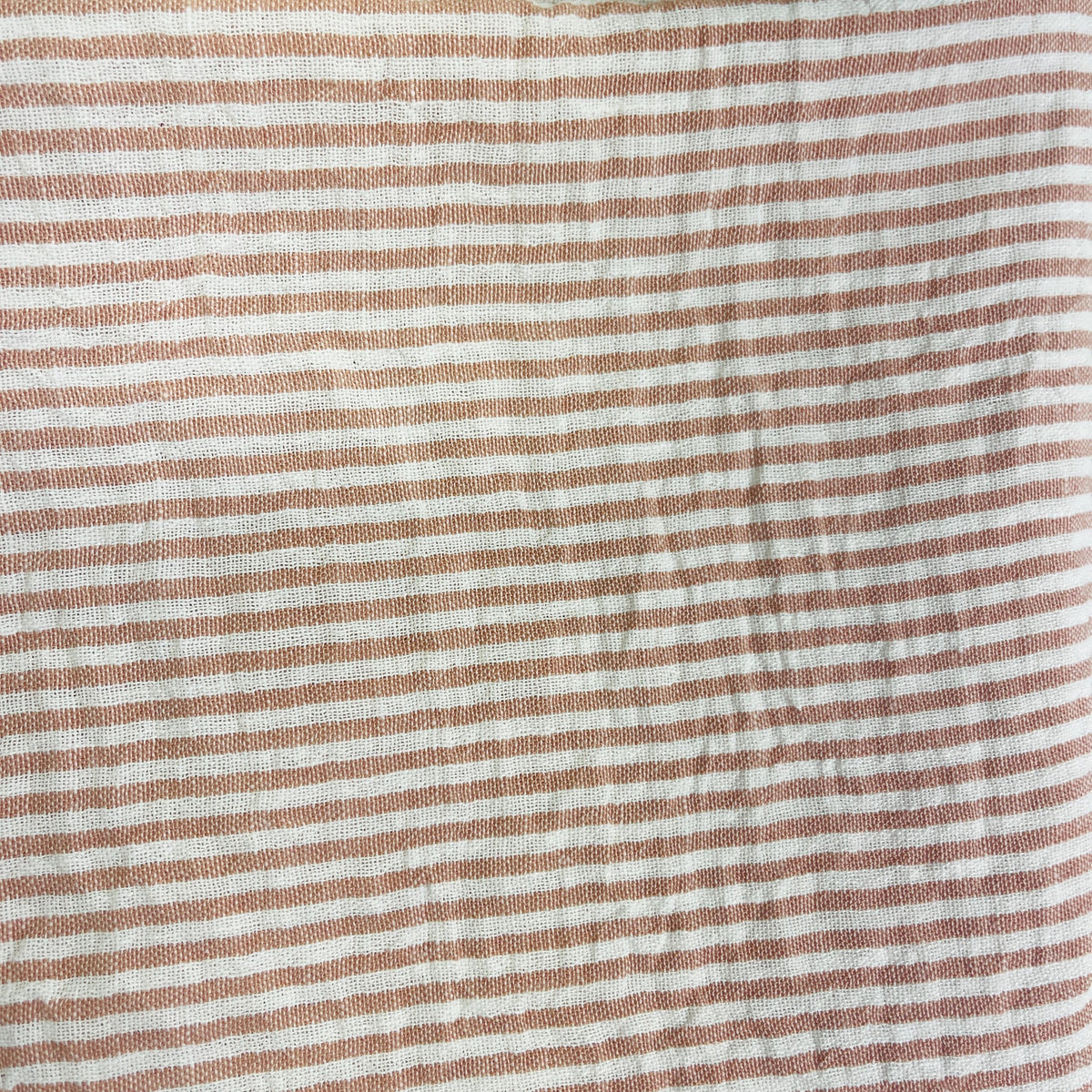 Solid linen fabric flat lay view