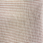 Solid linen fabric flat lay view