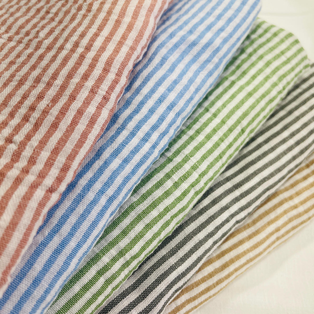Solid linen fabric close-up texture detail