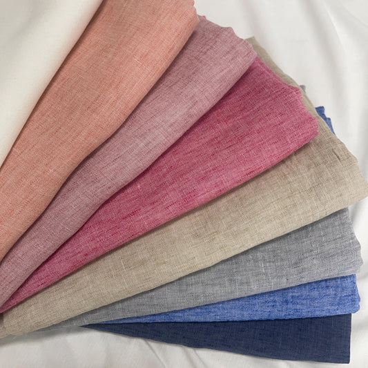 Multi-color linen fabric