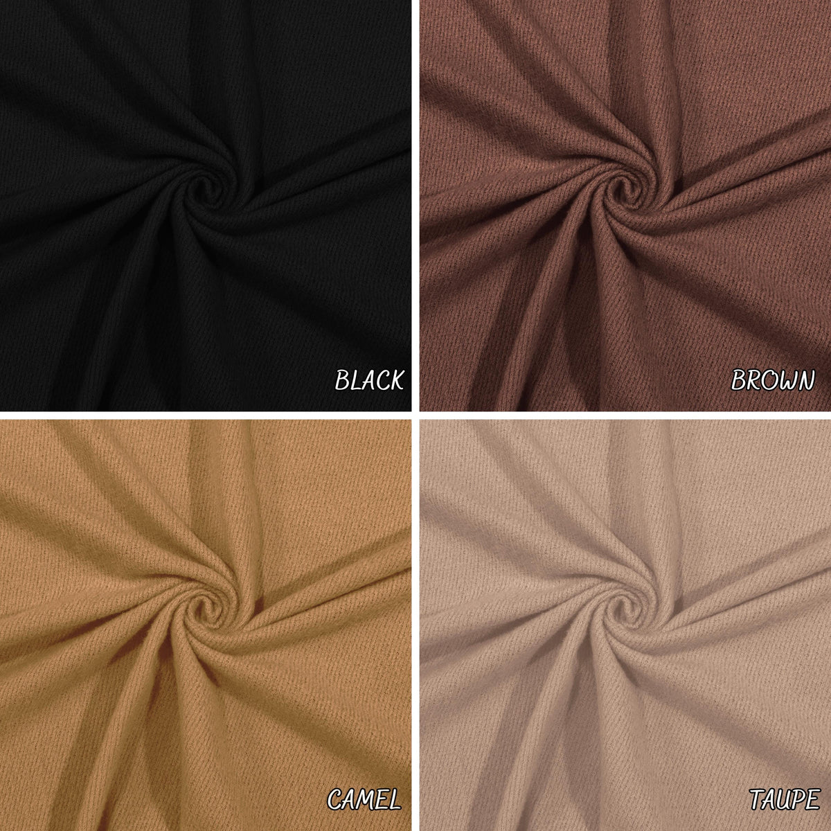 Brushed jacquard rib knit fabric detail view
