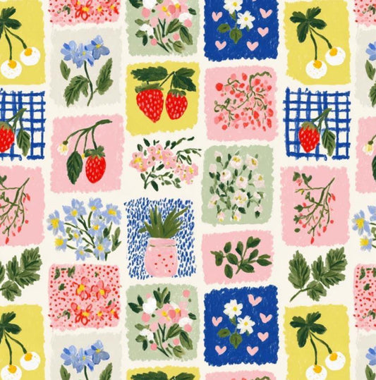 Savannah zoo animals nursery fabric