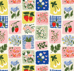 Savannah zoo animals nursery fabric detail view
