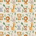 Safari animals nursery fabric