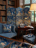 Blue Chinoiserie Upholstery Fabric - photo 3