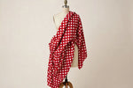 Jumbo Polka Dot Cotton — Draped view