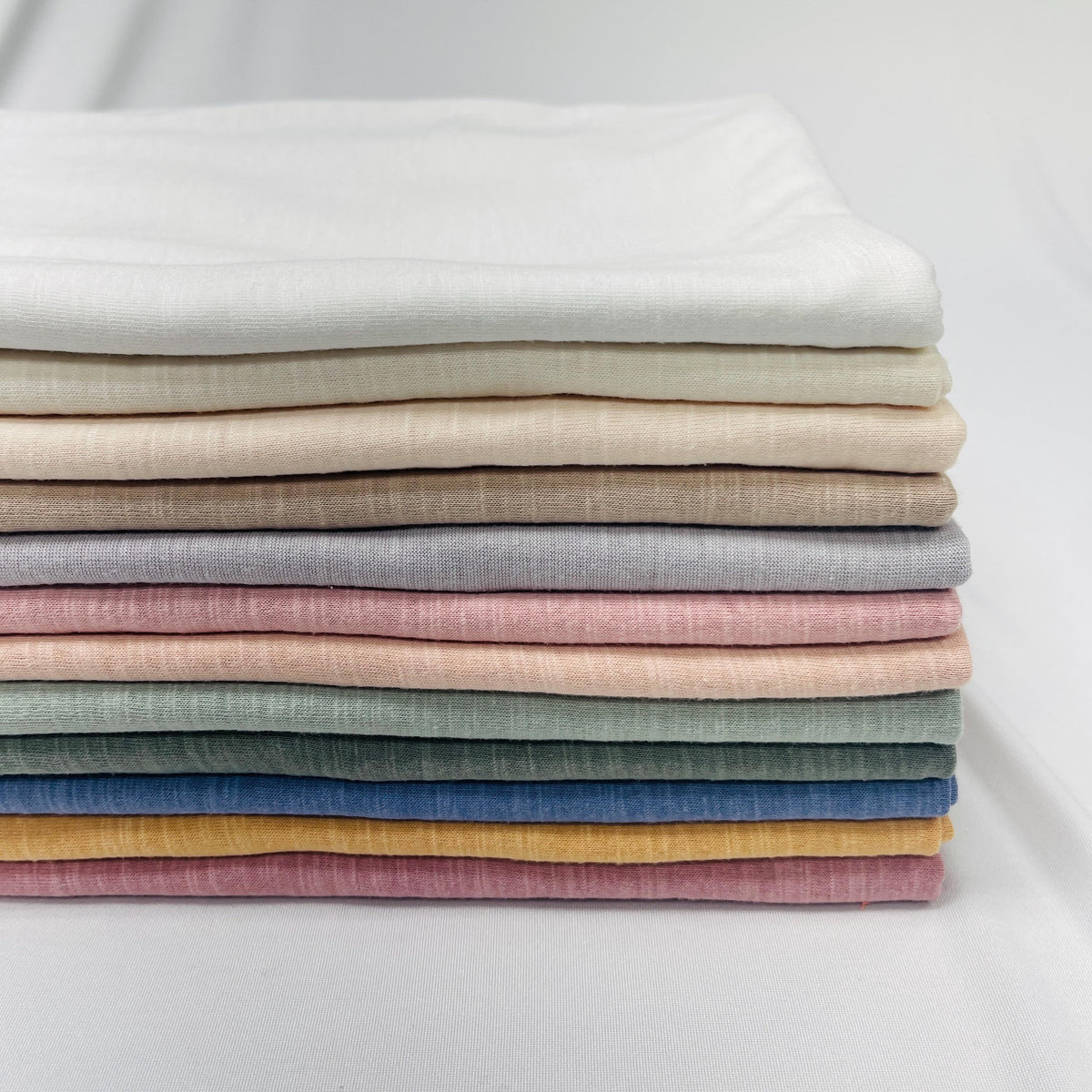 KC Slub Jersey fabric draped view