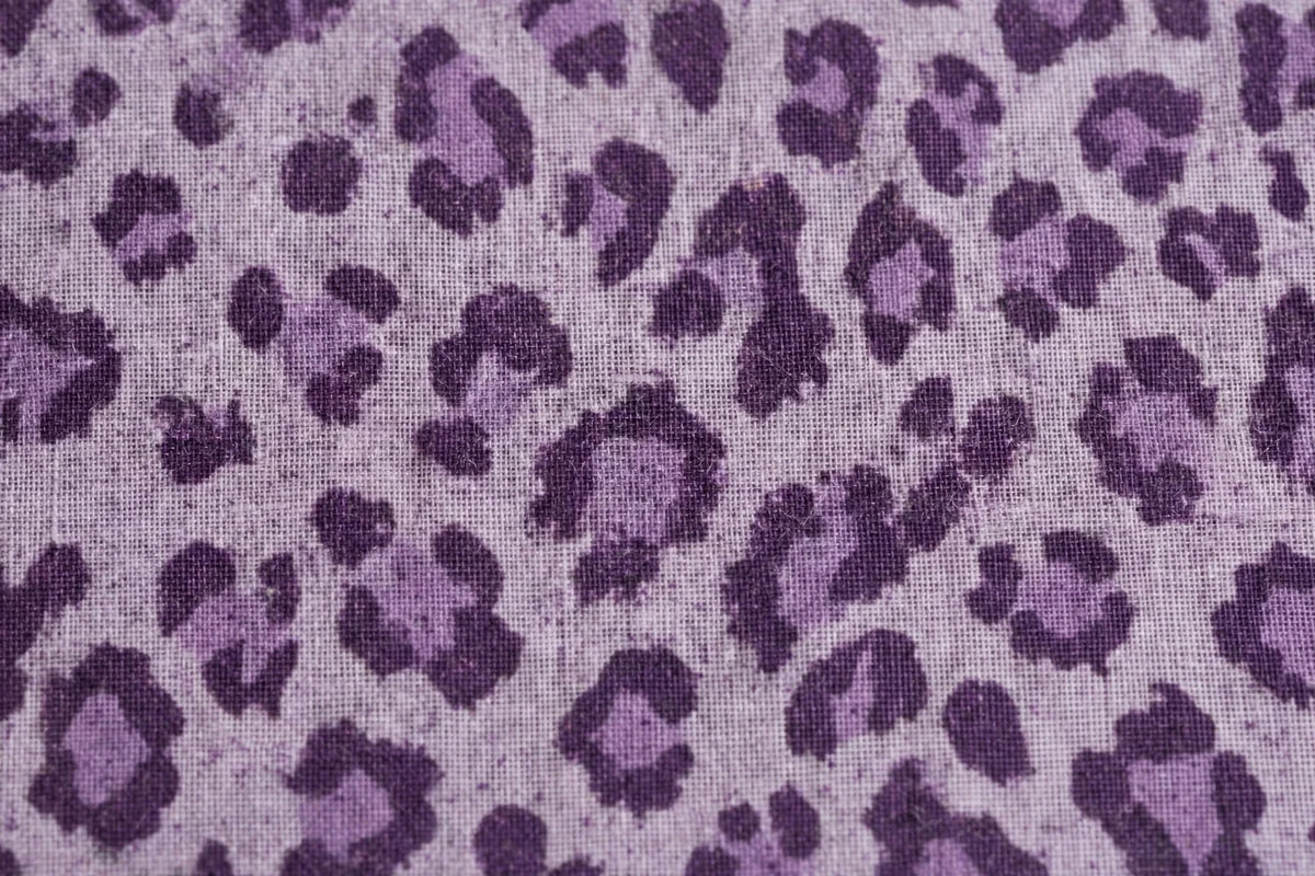Leopard Dusk Linen — Pattern detail view