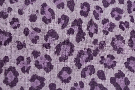Leopard Dusk Linen — Pattern detail view