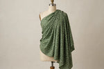 Leopard Meadow Cotton — Draped view