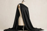 Leopard Noir Cotton — Draped view