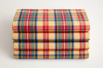 Madras Plaid Cotton — Folded stack view