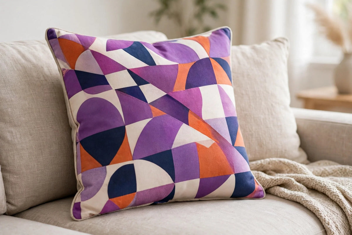Geo Nova Cotton — Lifestyle cushion view