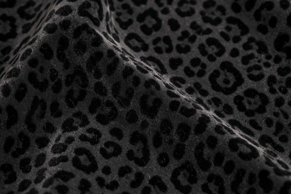 Midnight Leopard Velvet — Pattern detail view
