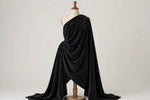 Midnight Leopard Velvet — Draped view
