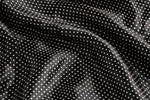 Midnight Polka Dot Satin — Pattern detail view
