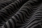 Midnight Zebra French Terry — Pattern detail view