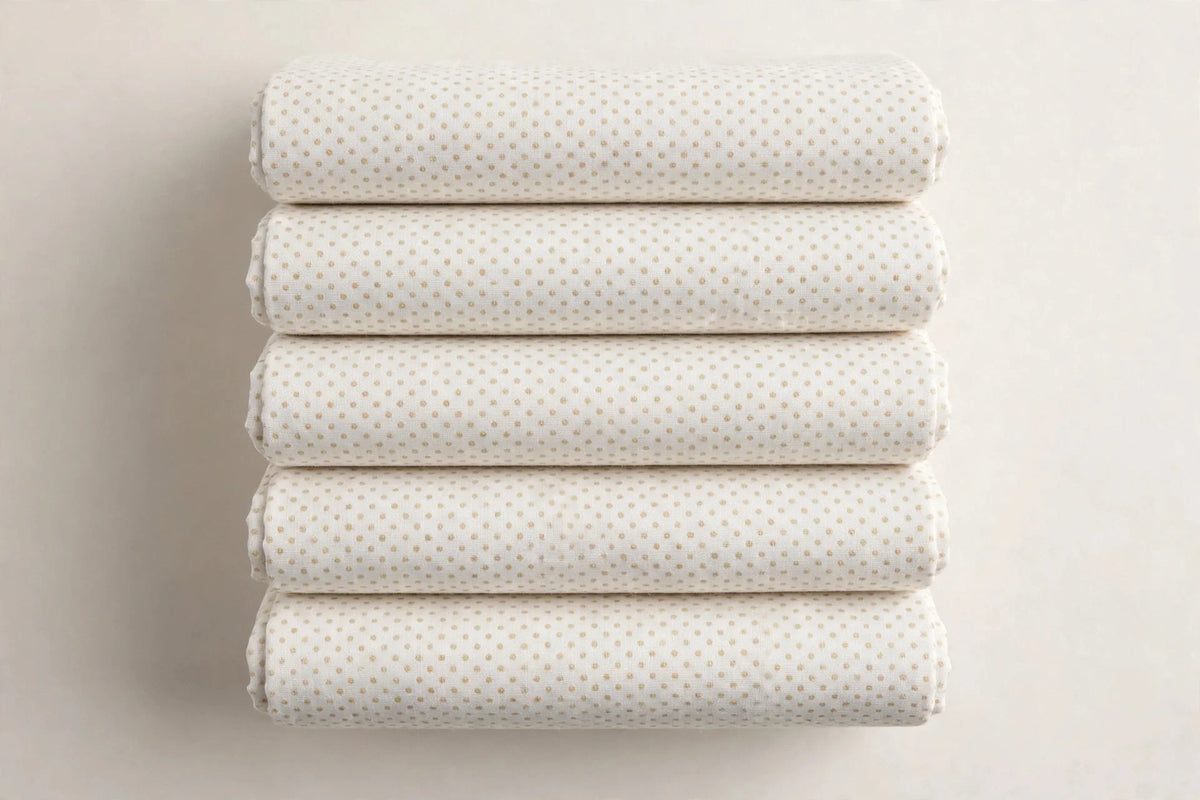 Mini Polka Dot Cotton — Folded stack view