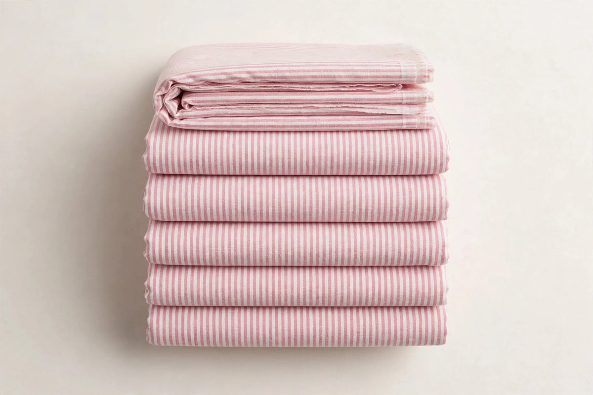 Mini Stripe Cotton — Folded stack view