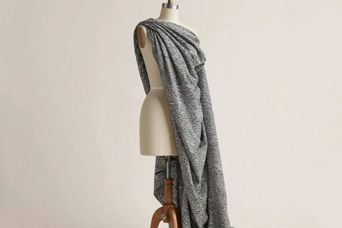 Mini Zebra Cotton — Draped view