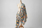 Modern Geo Cotton — Draped view