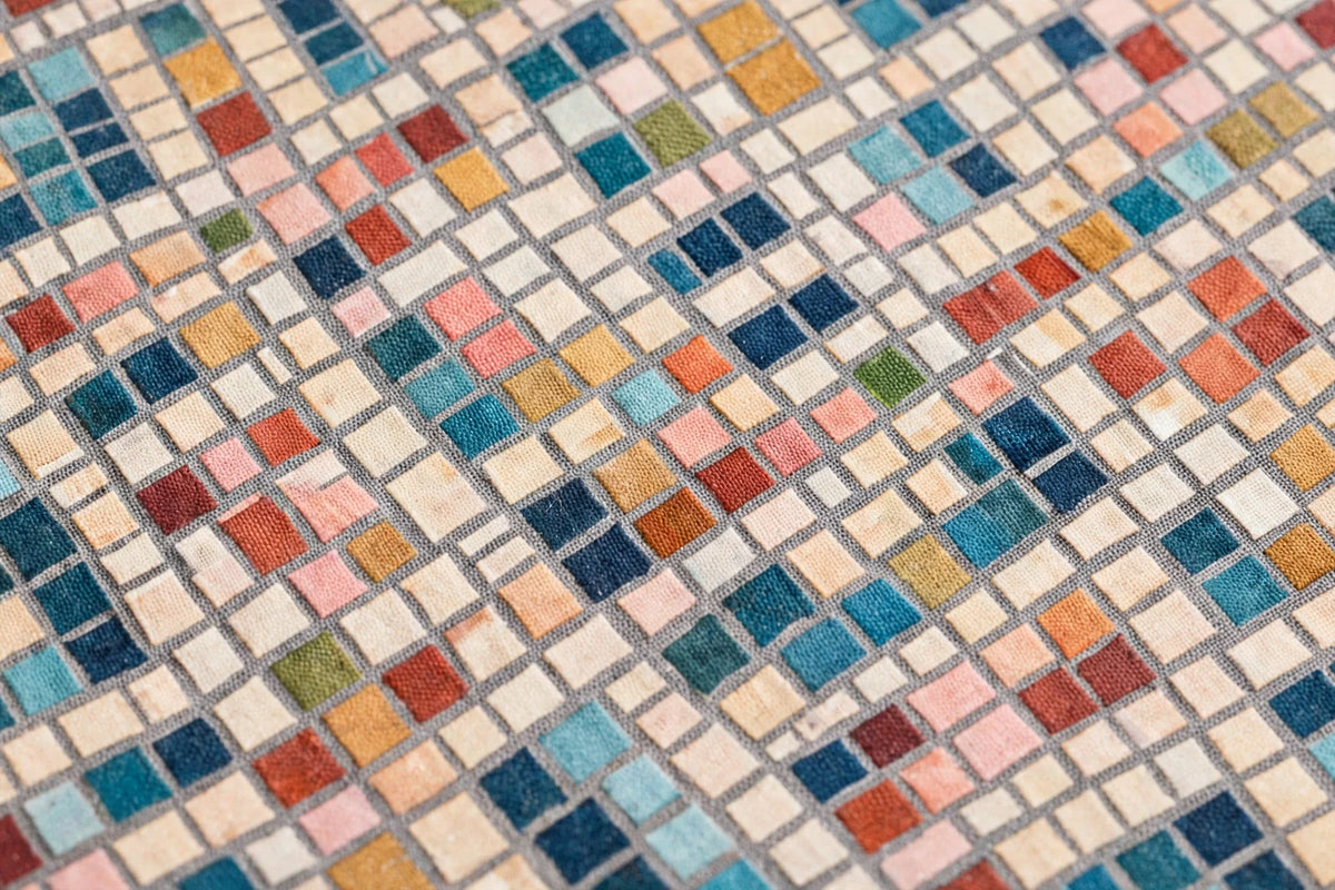 Mosaic Tile Cotton — Pattern detail view