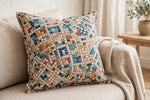 Mosaic Tile Cotton — Lifestyle cushion view