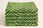 Neon Zebra Jersey Knit — Folded stack view