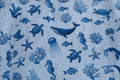 Ocean Animal Print Cotton — Pattern detail view