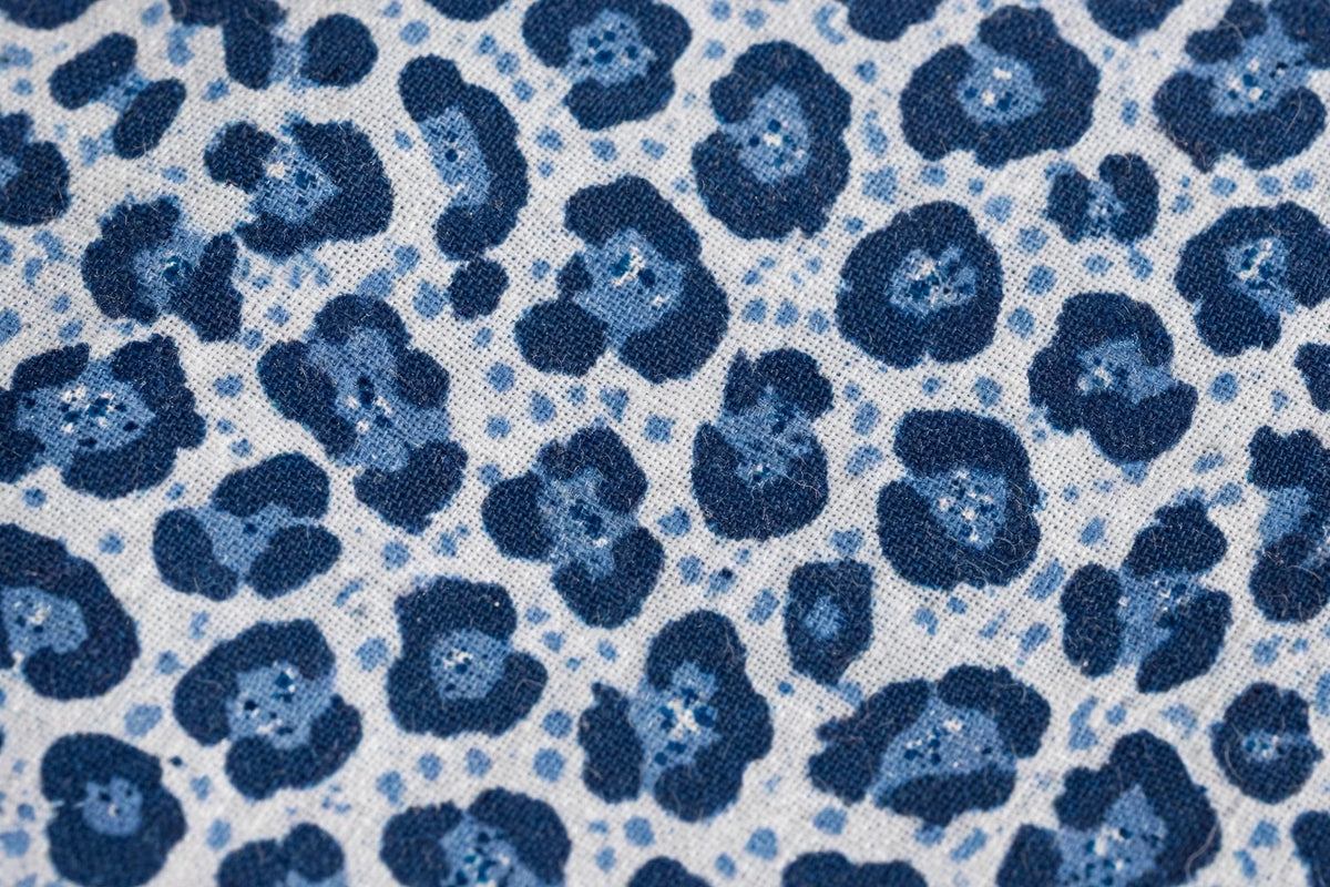 Ocean Leopard Cotton — Pattern detail view