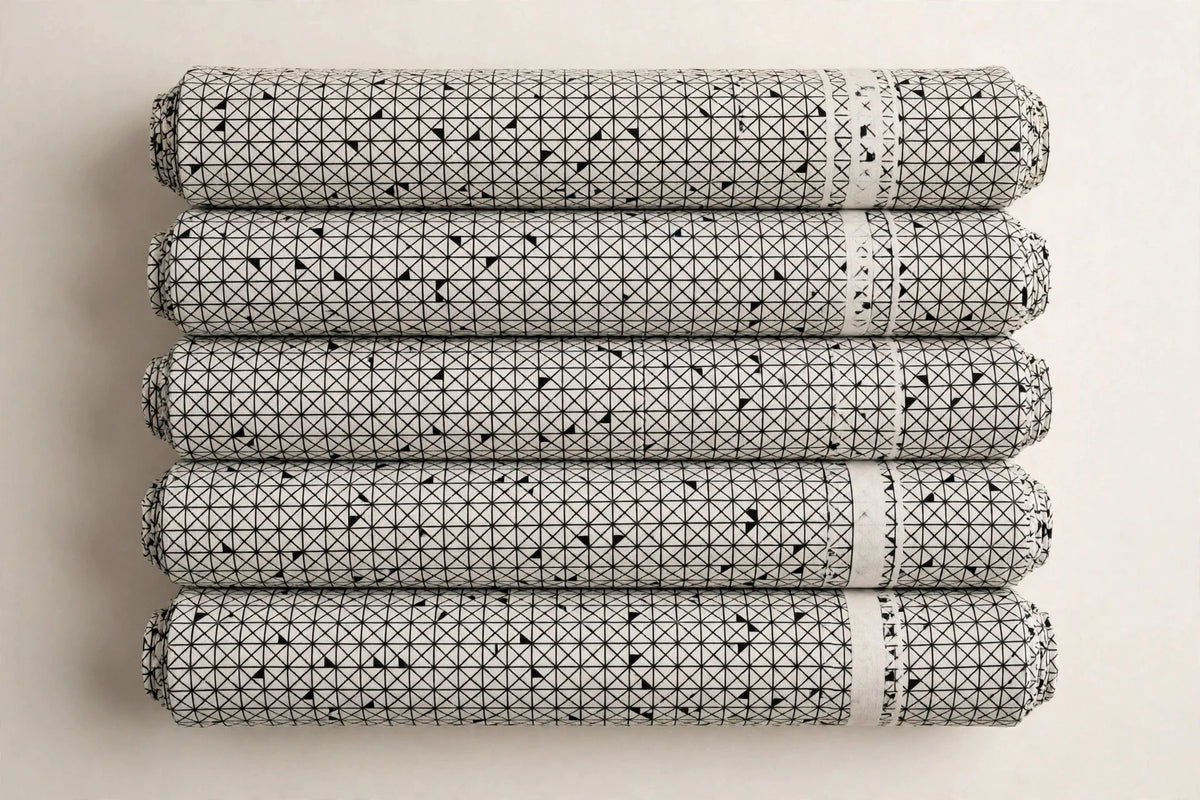 Optical Geo Cotton — Folded stack view
