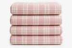 Pastel Plaid Cotton — Folded stack view