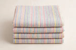 Pastel Stripe Linen — Folded stack view