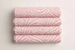 Pastel Zebra Cotton — Folded stack view