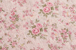 Pink Floral Linen — Pattern detail view