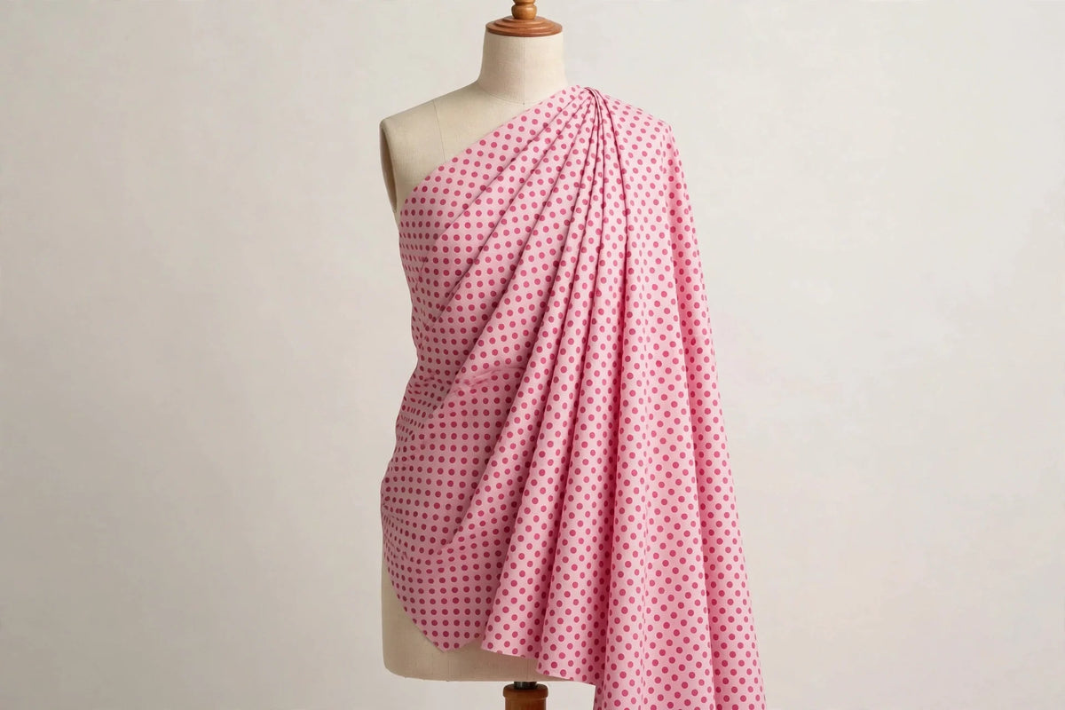 Pink Polka Dot — Draped view