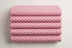 Pink Polka Dot — Folded stack view