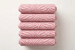 Pink Zebra Cotton — Folded stack view