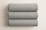 Pinstripe Woven — Folded stack view