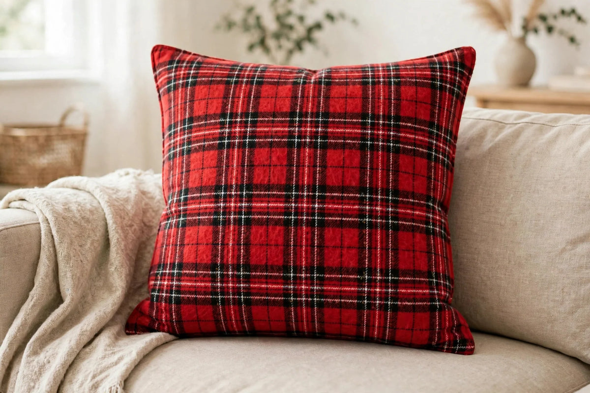 Plaid Flannel — Lifestyle cushion view