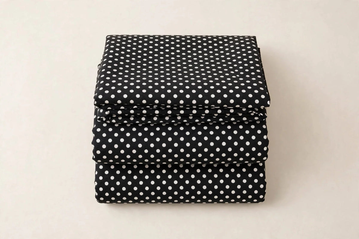 Polka Dot Cotton — Folded stack view