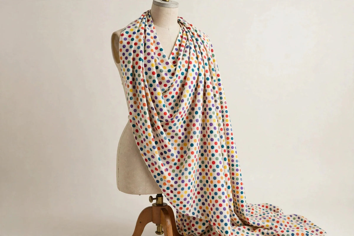 Polka Party Cotton — Draped view