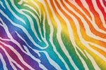 Rainbow Zebra Cotton — Pattern detail view