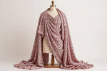 Rose Leopard Cotton — Draped view