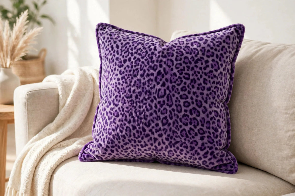 Royal Leopard Velvet — Lifestyle cushion view