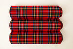 Royal Stewart Plaid Cotton — Folded stack view